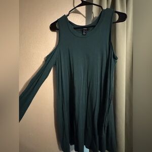Forever 21 Green Long Sleeve Dress